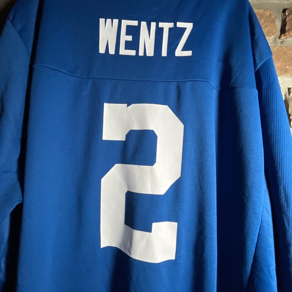 NEW NFL CARSON WENTZ FOOTBALL JERSEY 3X MEN’S INDIANAPOLIS COLTS 2 LA RAMS - Picture 6 of 6